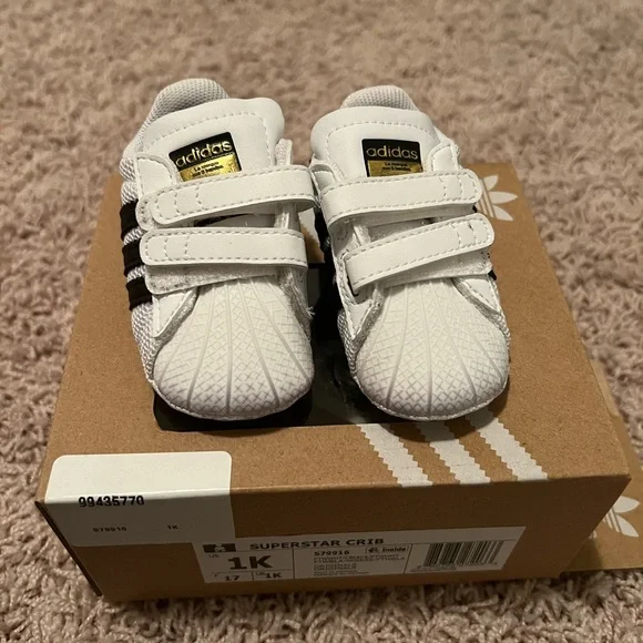 adidas gazelle silver green womens Adidas Originals Superstar 2 Smile CF Crib V24979 – Famous Rock Shop main image 1